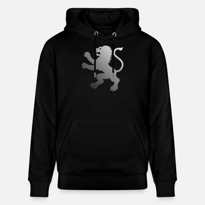 Lion en relief Animal héraldique - Sweat à capuche bio CRUISER Stanley/Stella Unisexe - noir