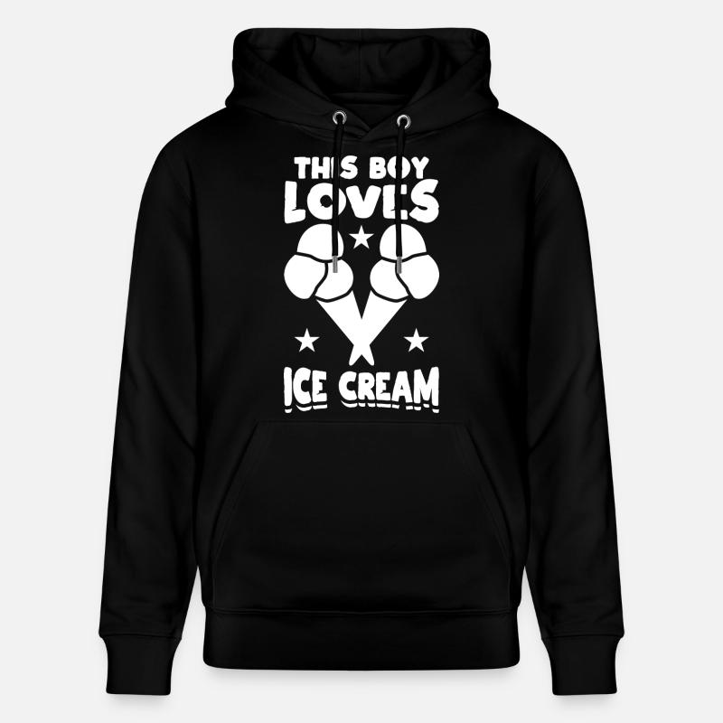 Petit amateur de glaces - Sweat à capuche bio CRUISER Stanley/Stella Unisexe - noir