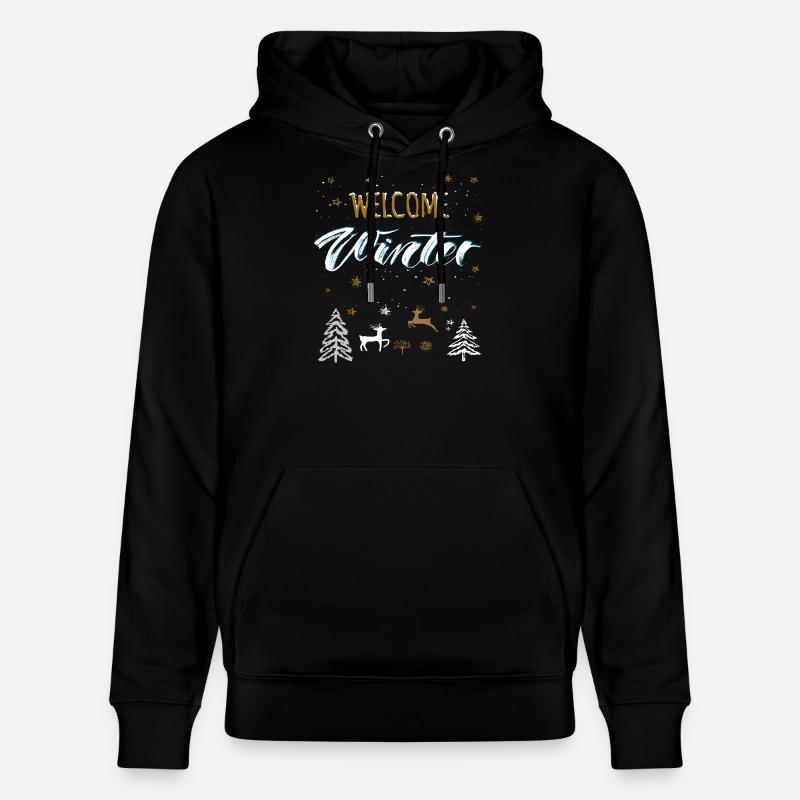 Bienvenue à l’hiver - Sweat à capuche bio CRUISER Stanley/Stella Unisexe - noir