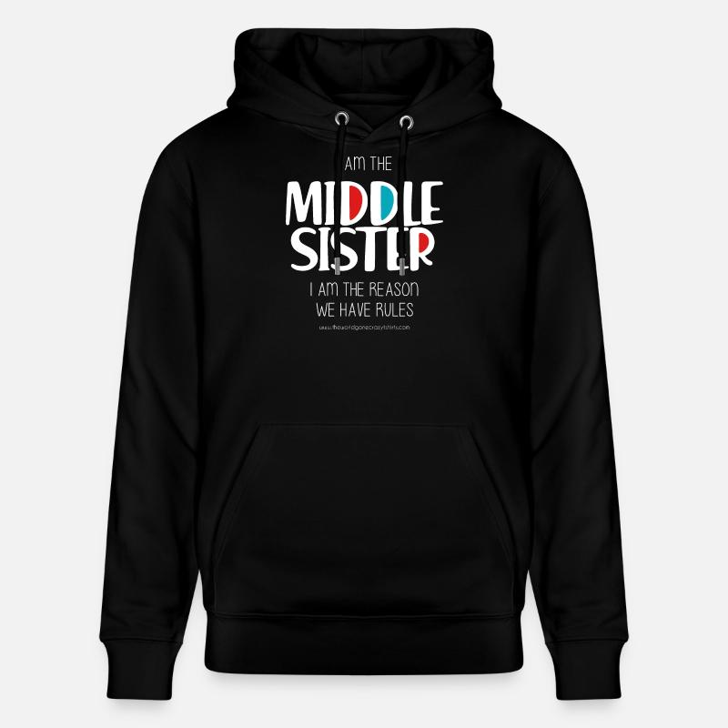 Sœur cadette - Sweat à capuche bio CRUISER Stanley/Stella Unisexe - noir