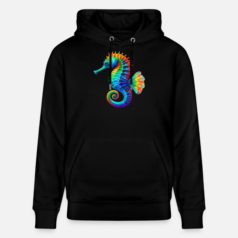 Seepferdchen - Stanley/Stella Unisex Bio-Hoodie CRUISER  - Schwarz