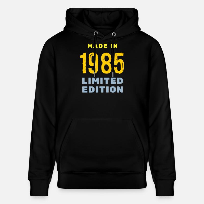 1985 - Sweat à capuche bio CRUISER Stanley/Stella Unisexe - noir
