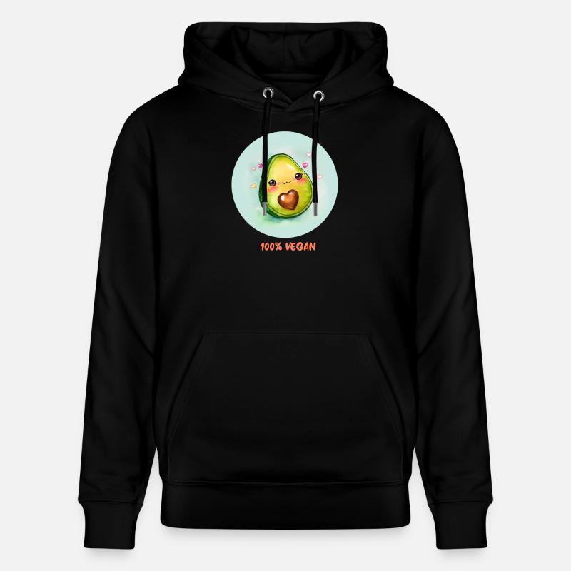 Vegane Avocado - Stanley/Stella Unisex Bio-Hoodie CRUISER  - Schwarz
