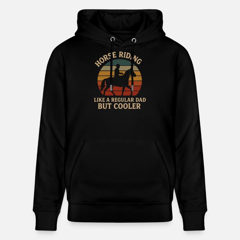 Équitation papa Vintage Design - Sweat à capuche bio CRUISER Stanley/Stella Unisexe - noir