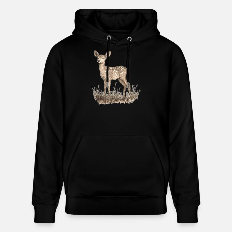 chevreuil - Sweat à capuche bio CRUISER Stanley/Stella Unisexe - noir