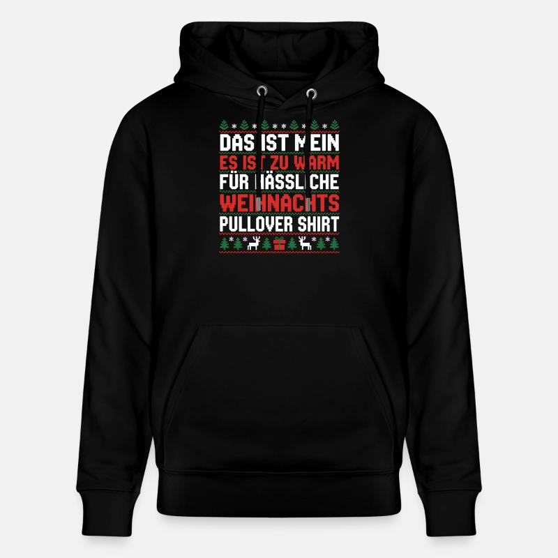 Noël - Sweat à capuche bio CRUISER Stanley/Stella Unisexe - noir