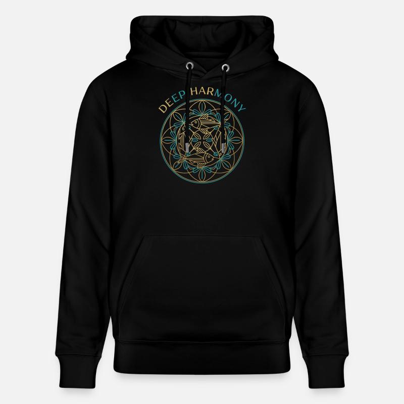 Mandala de l’harmonie profonde - Sweat à capuche bio CRUISER Stanley/Stella Unisexe - noir