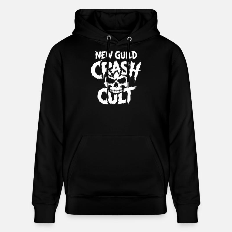 New Guild Crash Cut Skull - Stanley/Stella Unisex Bio-Hoodie CRUISER  - Schwarz