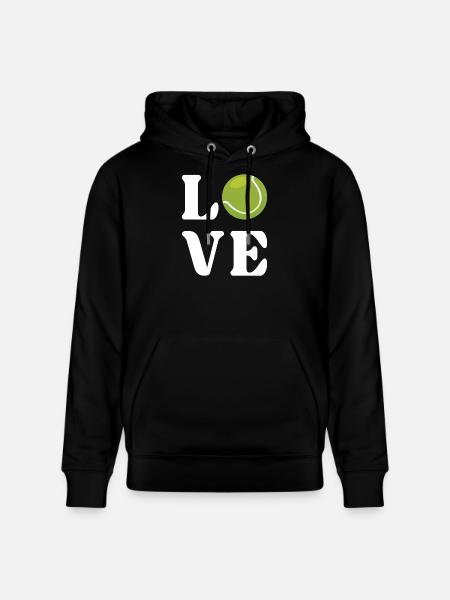 Tennis Lover - Stanley/Stella CRUISER Unisex Organic Hoodie - black