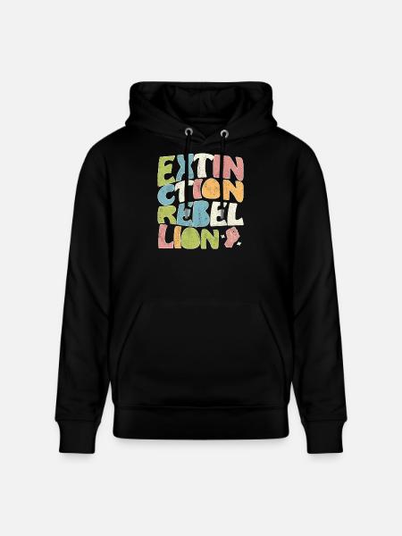 Extinction rebellion retro - Stanley/Stella Unisex Bio-Hoodie CRUISER - Schwarz