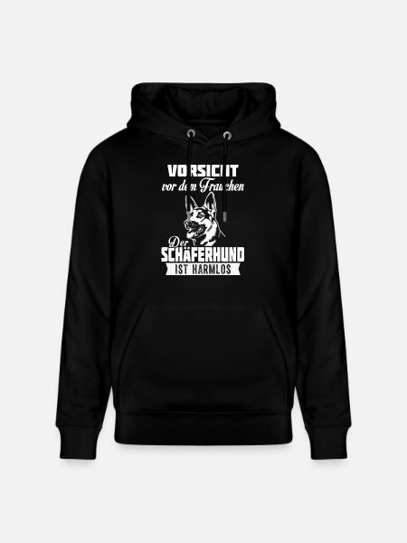 SCHÄFERSHUND - Stanley/Stella Unisex Bio-Hoodie CRUISER  - Schwarz