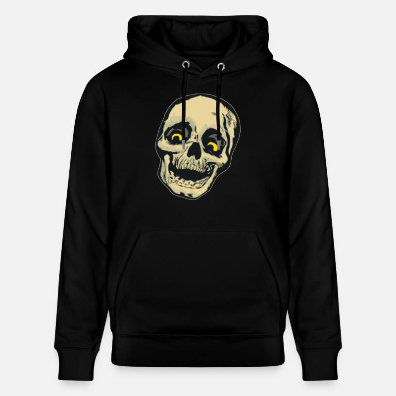 Totenkopf Comic Geschenk - Stanley/Stella Unisex Bio-Hoodie CRUISER  - Schwarz