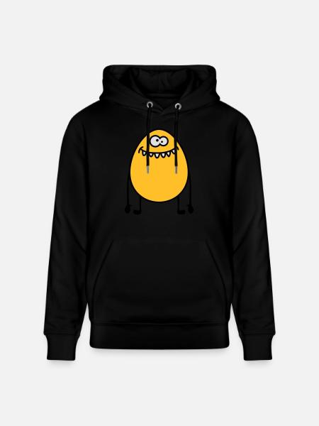 Egg Monster - Stanley/Stella CRUISER Unisex Organic Hoodie - black