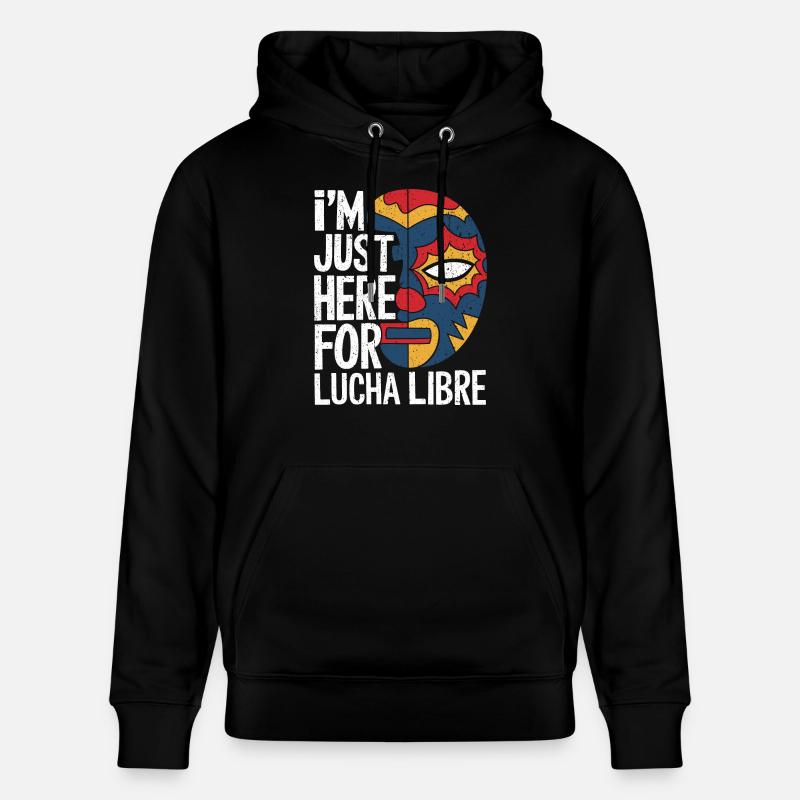 Look de lutte mexicaine - Sweat à capuche bio CRUISER Stanley/Stella Unisexe - noir