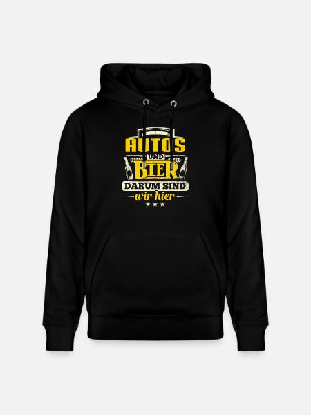 AUTOS und Bier - Stanley/Stella Unisex Bio-Hoodie CRUISER - Schwarz