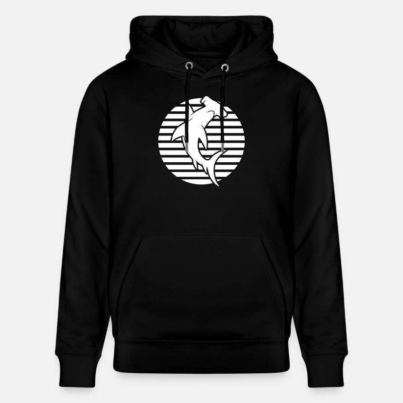 requin-marteau, plongée - Sweat à capuche bio CRUISER Stanley/Stella Unisexe - noir