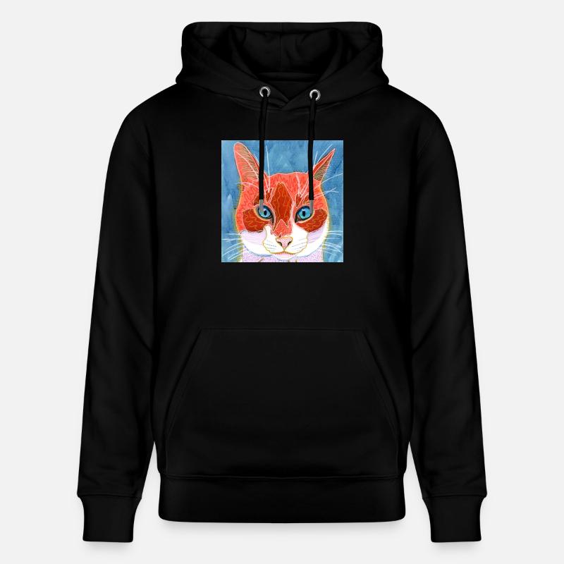 chat - Sweat à capuche bio CRUISER Stanley/Stella Unisexe - noir