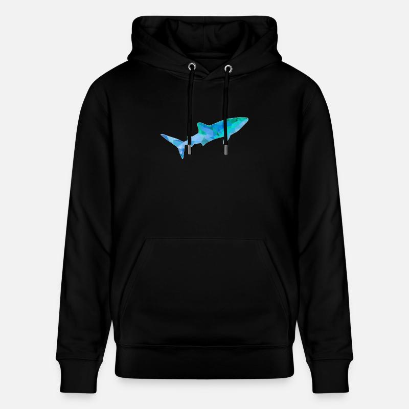 Requin-baleine bleu vert - Sweat à capuche bio CRUISER Stanley/Stella Unisexe - noir