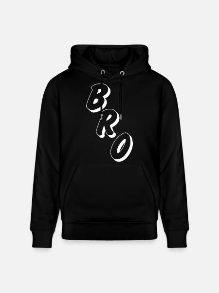 Bro Buddy, Boyfriend/Girlfriend - Stanley/Stella CRUISER Unisex Organic Hoodie - black