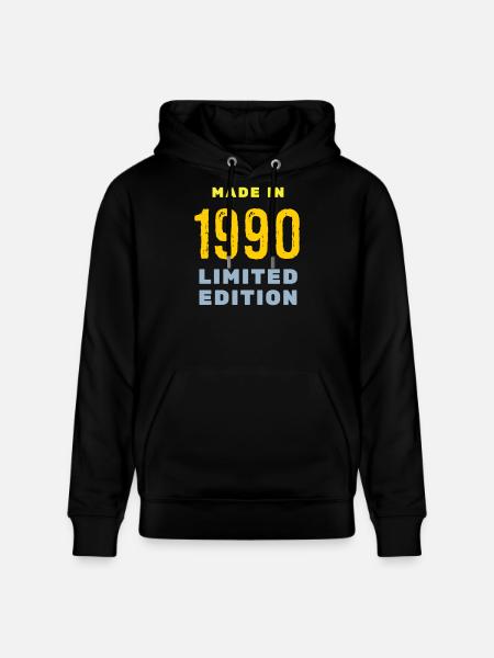 1990 - Stanley/Stella CRUISER Unisex Organic Hoodie - black