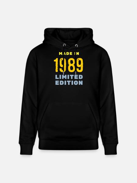 1989 - Stanley/Stella CRUISER Unisex Organic Hoodie - black