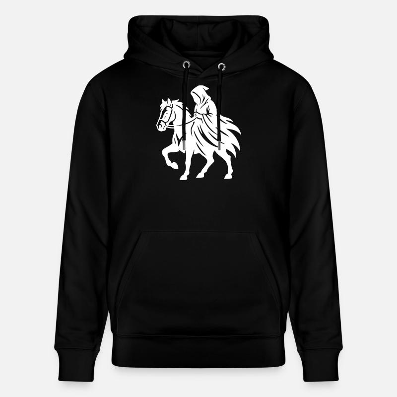 Mystischer Ritter Silhouette Design - Stanley/Stella Unisex Bio-Hoodie CRUISER  - Schwarz