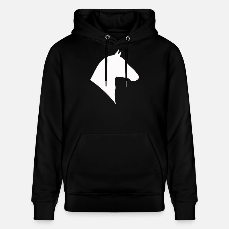 Silhouette Tête De Cheval - Sweat à capuche bio CRUISER Stanley/Stella Unisexe - noir