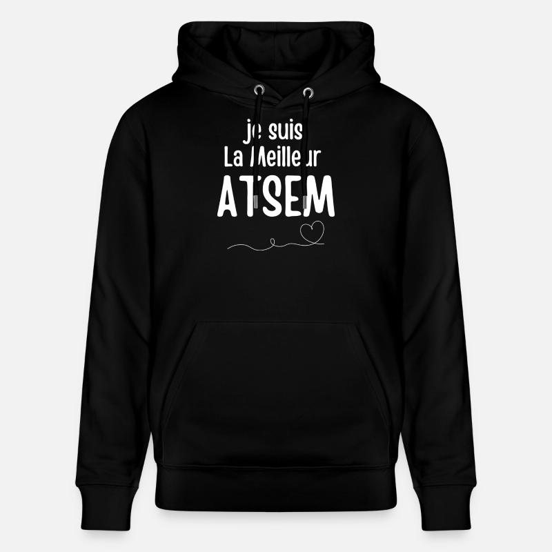 Ich bin der beste ATSEM - Stanley/Stella Unisex Bio-Hoodie CRUISER - Schwarz
