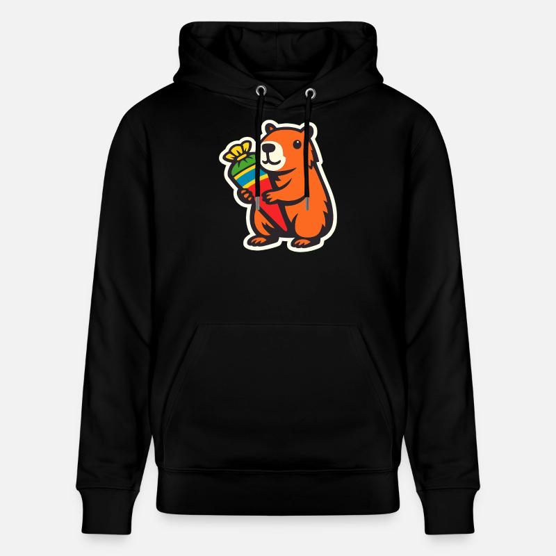 Inscription à l’école Capybara - Sweat à capuche bio CRUISER Stanley/Stella Unisexe - noir