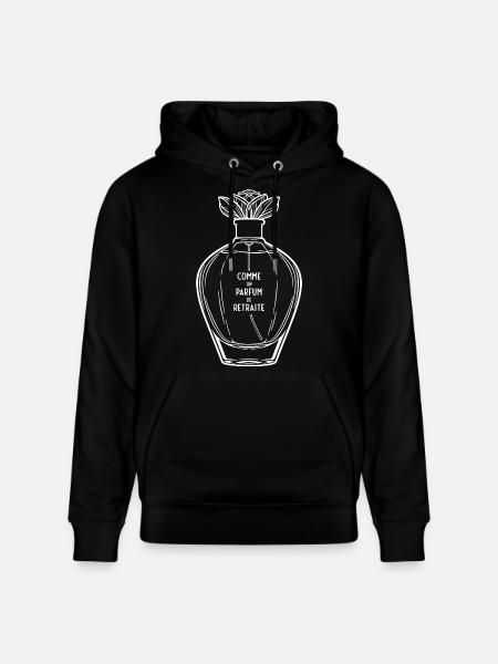 Women's Retirement Perfume (white text) - Stanley/Stella CRUISER Unisex Organic Hoodie - black