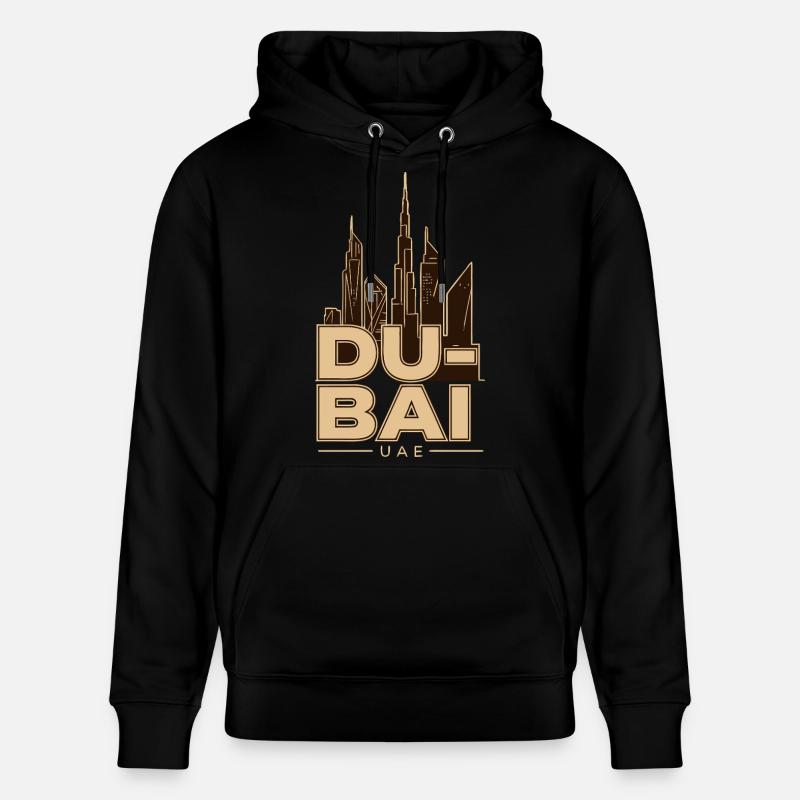 Dubai Skyline UAE Burj Khalifa - Stanley/Stella Unisex Bio-Hoodie CRUISER  - Schwarz