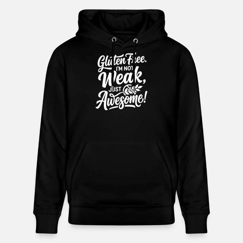 Glutenfrei Weak Awesome Humor - Stanley/Stella Unisex Bio-Hoodie CRUISER  - Schwarz