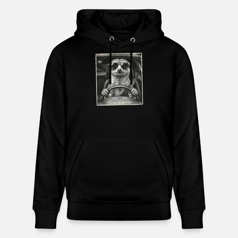 Suricate Clignotant - Sweat à capuche bio CRUISER Stanley/Stella Unisexe - noir