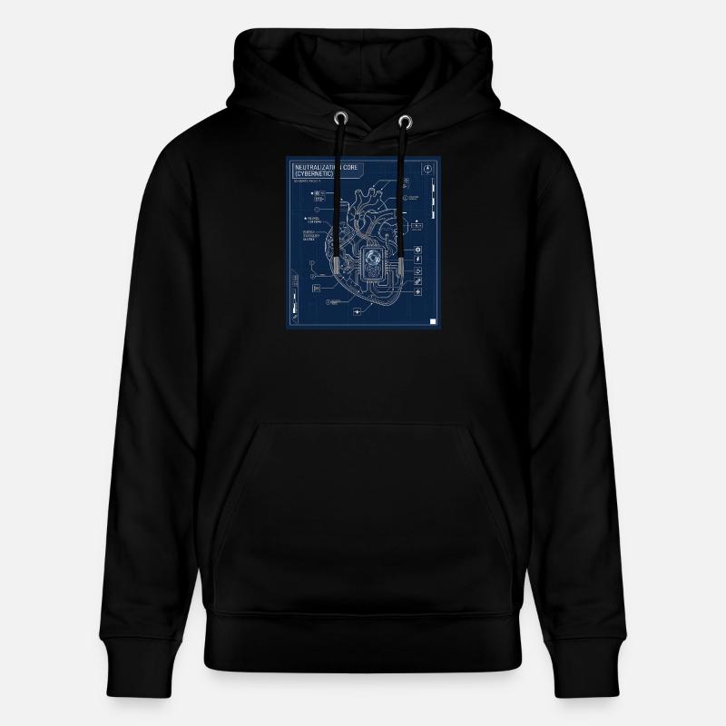 Cybernétique - Sweat à capuche bio CRUISER Stanley/Stella Unisexe - noir