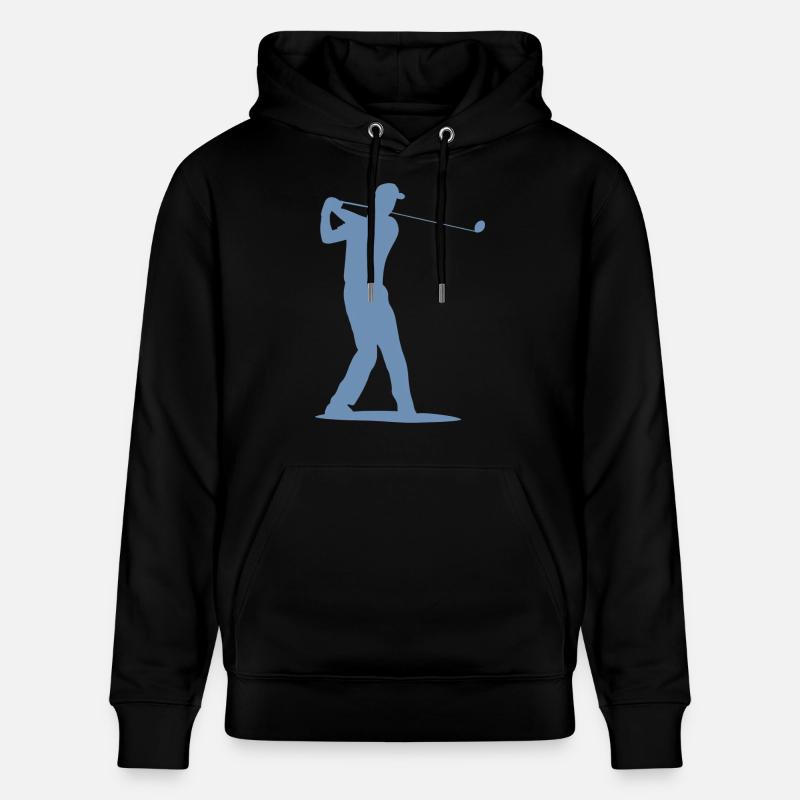 Silhouette de golfeur - Tee Golf - Sweat à capuche bio CRUISER Stanley/Stella Unisexe - noir