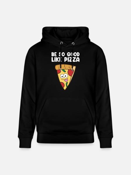 Pizza - Stanley/Stella CRUISER Unisex Organic Hoodie - black