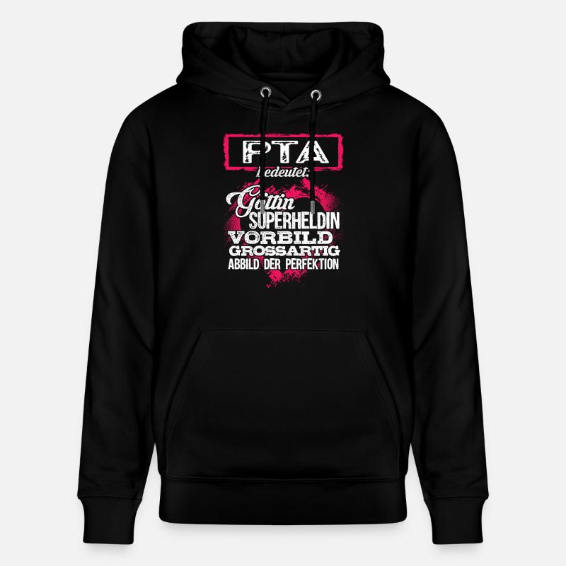 PTA - duden - Stanley/Stella Unisex Bio-Hoodie CRUISER  - Schwarz