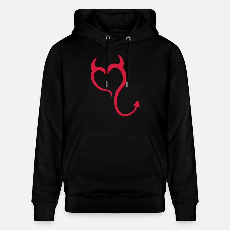 Little Devil 01 - Stanley/Stella Unisex Bio-Hoodie CRUISER  - Schwarz