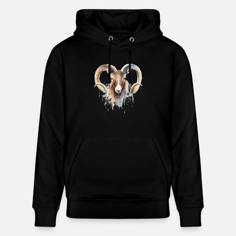 Sternzeichen Widder - Stanley/Stella Unisex Bio-Hoodie CRUISER - Schwarz