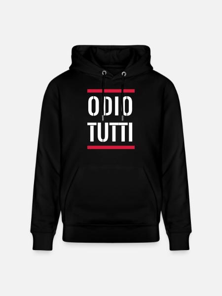 I HATE ALL WHITE - Stanley/Stella CRUISER Unisex Organic Hoodie - black
