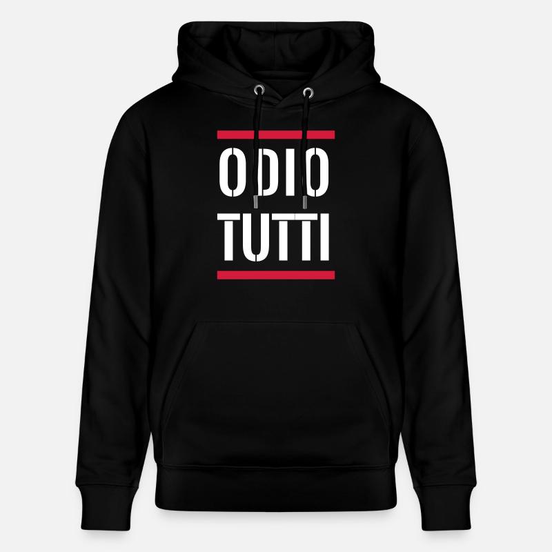 Je déteste tout blanc - Sweat à capuche bio CRUISER Stanley/Stella Unisexe - noir