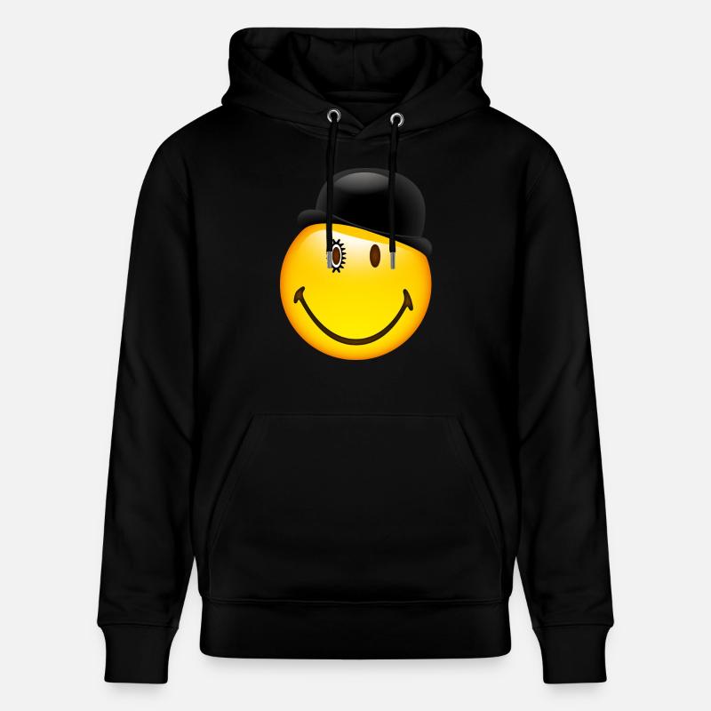 Smiley Glossy Bowler Hat - Sweat à capuche bio CRUISER Stanley/Stella Unisexe - noir