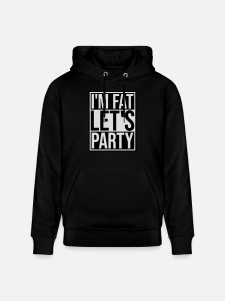 im fat lets party - Stanley/Stella Unisex Bio-Hoodie CRUISER - Schwarz
