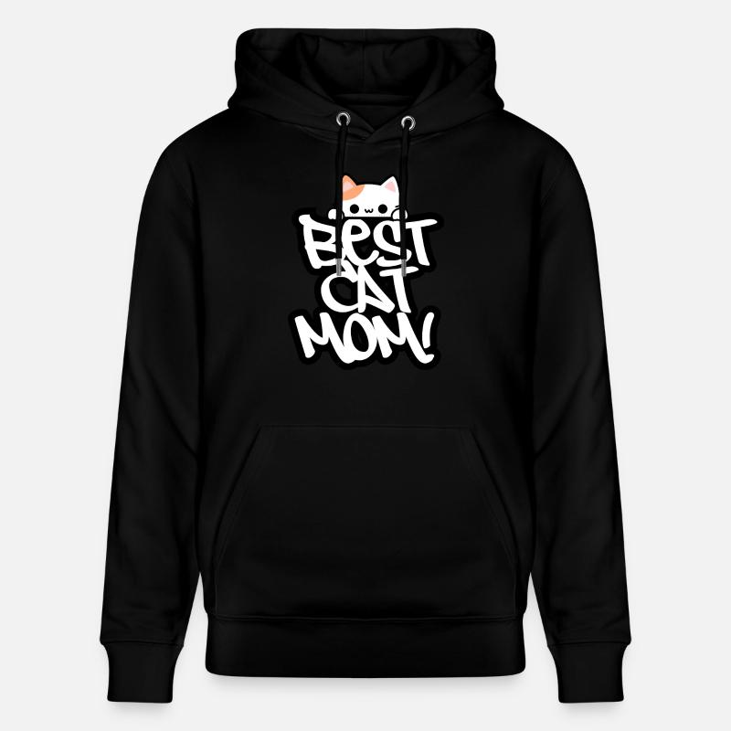 Meilleure maman chat - Sweat à capuche bio CRUISER Stanley/Stella Unisexe - noir