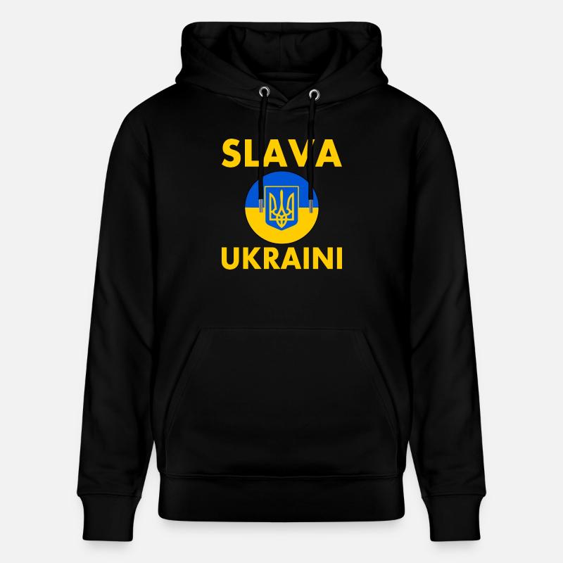 Slava ukraini - Stanley/Stella Unisex Bio-Hoodie CRUISER - Schwarz