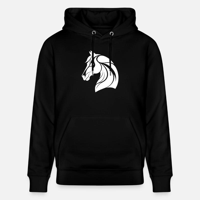 Tête de cheval élégante - Sweat à capuche bio CRUISER Stanley/Stella Unisexe - noir