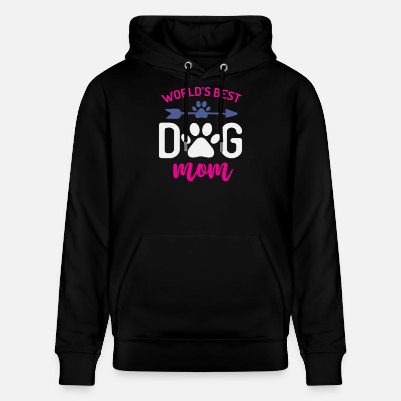 Die beste Hundemutter der Welt - Stanley/Stella Unisex Bio-Hoodie CRUISER  - Schwarz