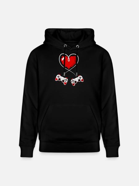 video games, gamer, game console - Stanley/Stella CRUISER Unisex Organic Hoodie - black