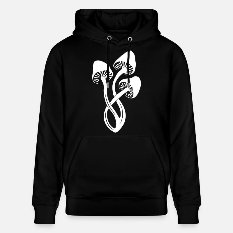 Trio de champignons blancs - Sweat à capuche bio CRUISER Stanley/Stella Unisexe - noir