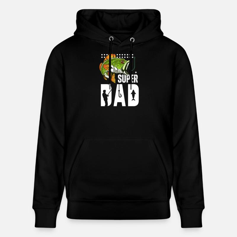 Super Dad Pêche Poisson Géant - Sweat à capuche bio CRUISER Stanley/Stella Unisexe - noir